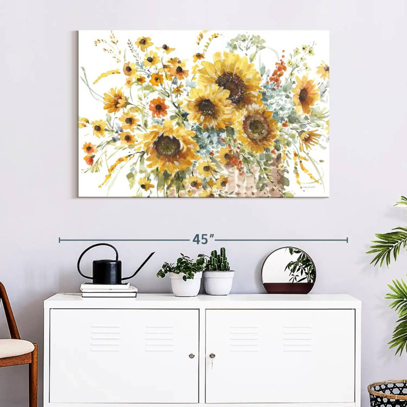 Tournesols pour toujours I, H 26 po x l 39 po