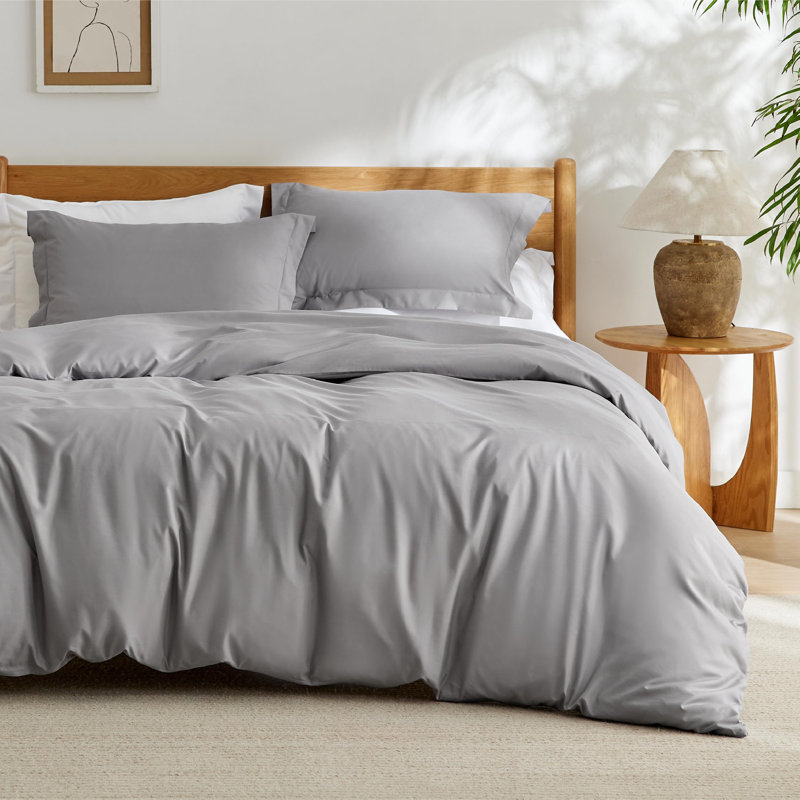 Bedsure White Duvet Cover Oversized King Size - Soft Double Brushed Bedding Set for Kids & Adults（Set of 3）, White
