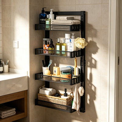 Belmar Metal Wall Mounted Required Bathroom Shelves
