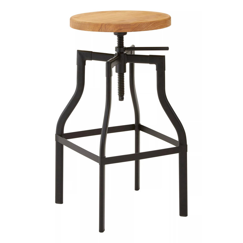 Sevilla Adjustable Height Bar Stool, Brown