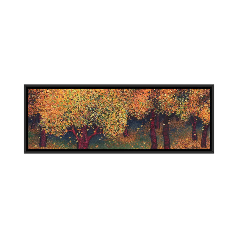 «Zephyr» par Maggie Vandewalle - reproduction d'art sur toile panoramique, H 16 po x l 48 po x 1,5 po, Toile avec cadre noir