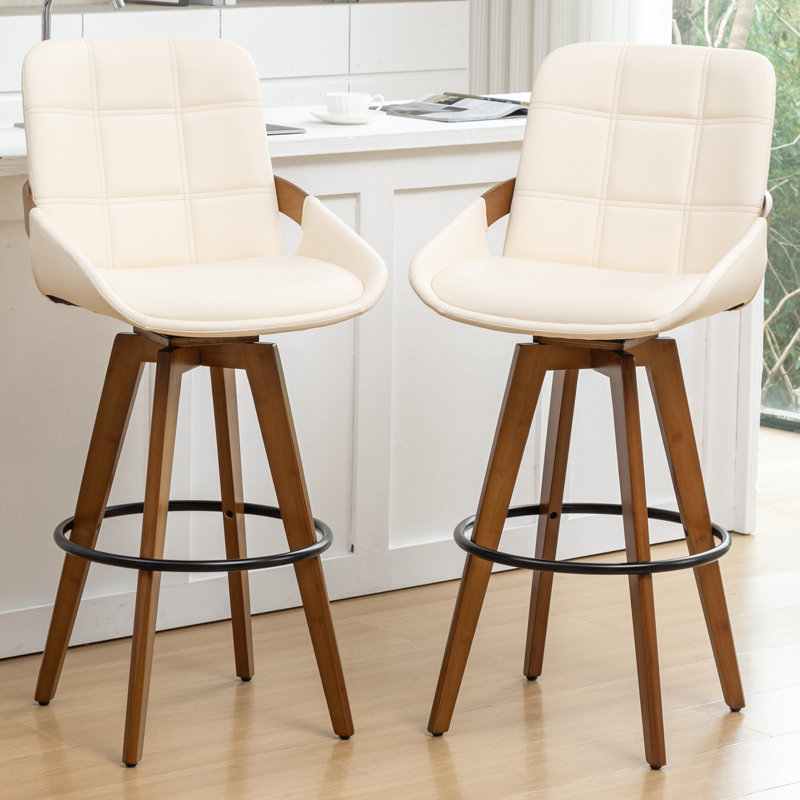Tabourets de bar, Beige, Tabouret de bar (siège d'une hauteur de 29,52 po)