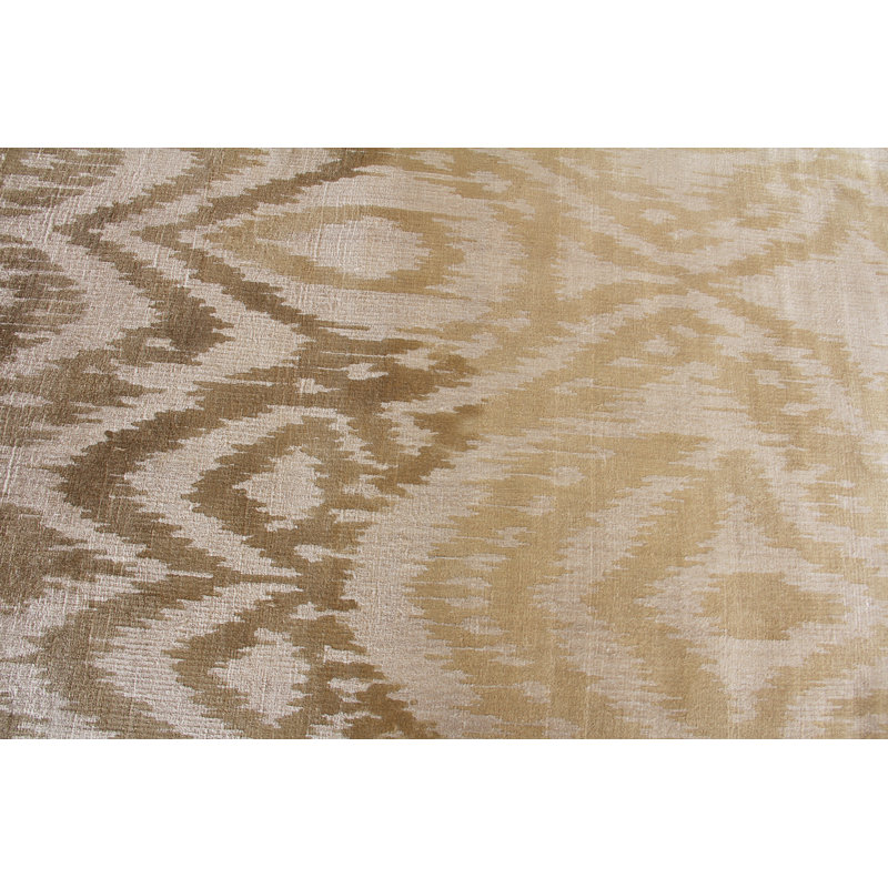 Carrera Hand Loomed Abstract Area Rug in Beige, Rectangle 8' x 10'