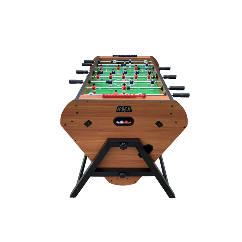 Triplex 55" Brown MDF Multi-Game Table with Telescopic Rods