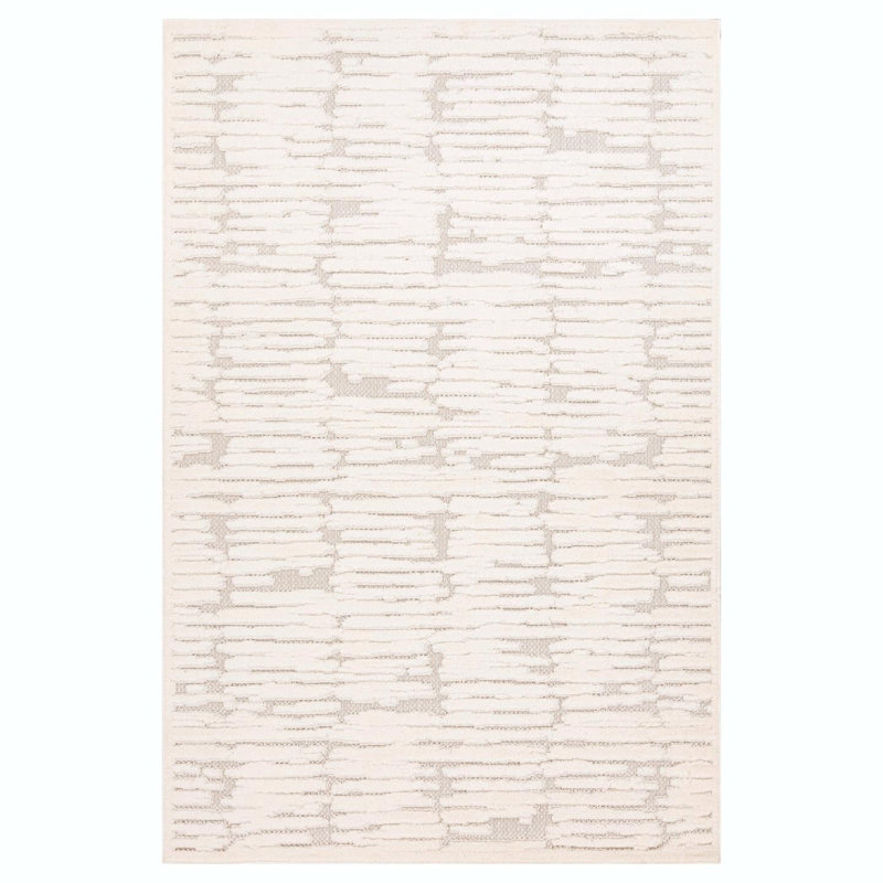 Modern Abstract High Low Area Rug, Rectangle 7'8" x 10'