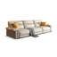 Canapé modulaire kaki en cuir véritable-175992933