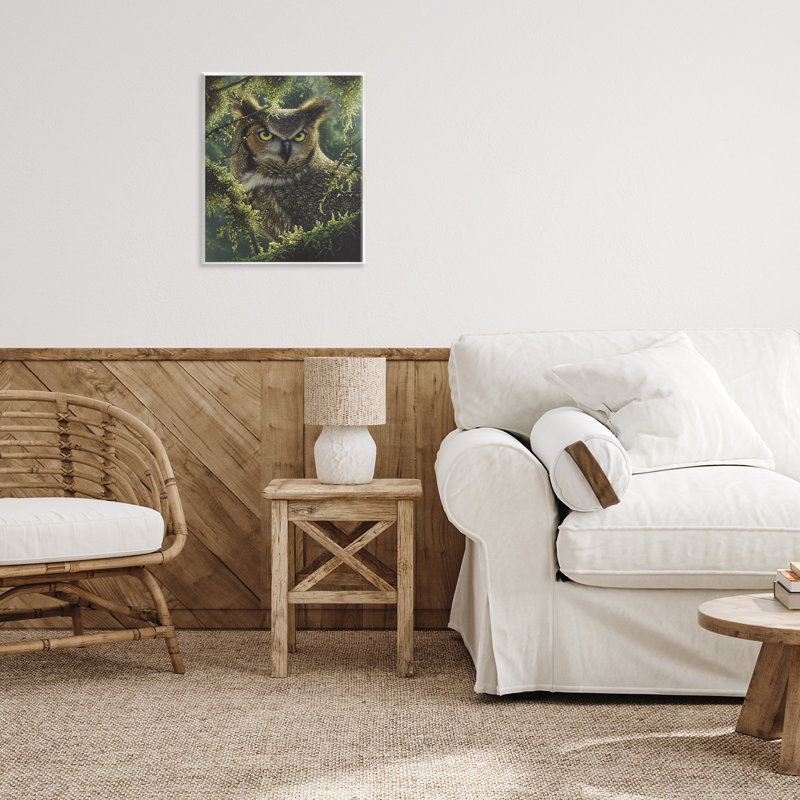 «Watch And Waiting Owl», plaque murale par Collin Bogle