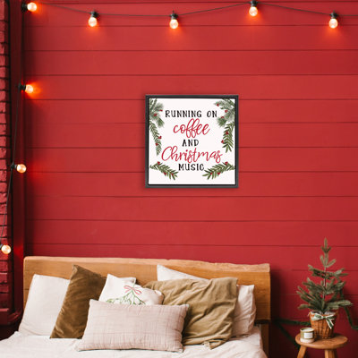 Cadre flottant Coffee & Christmas Music, design par Dogwood Portfolio