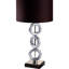 Lampe de table haute 29 po en métal avec finition argentée