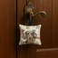 Ornement carré en tissu Dapple Dachshund-2087202732