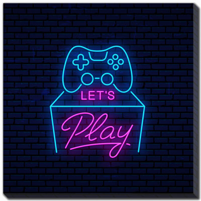 Art mural sur toile Neon Gaming 3