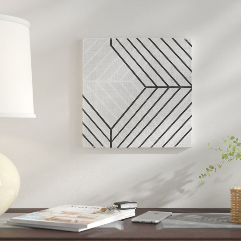 «Diametric IV», impression sur toile, H 12 po x l 12 po x P 1,5 po, Pas de tapis, Toile tendue