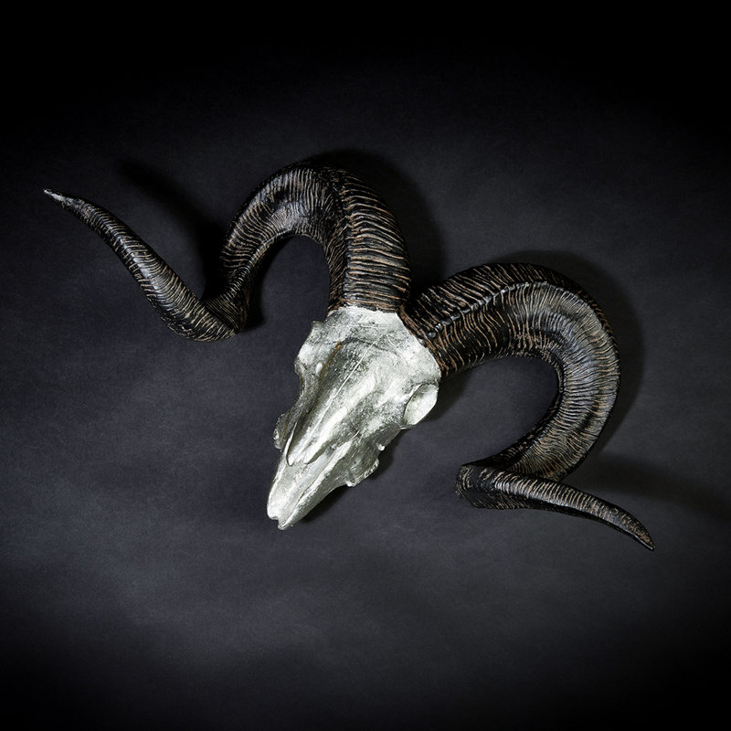 Ram Xl Wall Décor, Black/Silver