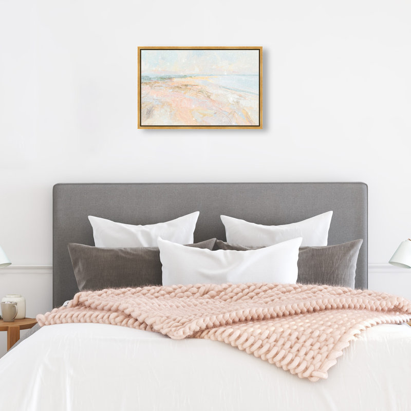 Tidal Borderland I Canvas Abstract Print by Oliver Gal, Black Frame, 15 x 10, 17"H x 25"W, Gold Frame