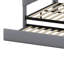 Lit de jour multifonctionnel avec repose-pieds de rangement, tablettes, lit gigogne, charge USB et lumière DEL-1277357243