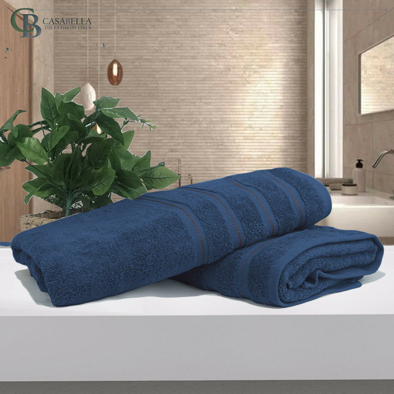 Casabella Luxury Jumbo Bath Sheet, Royal Blue