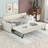 Twin Size Upholstery Daybed With Trundle And USB Charging Design,Trundle Can Be Flat Or Erected-1907952964