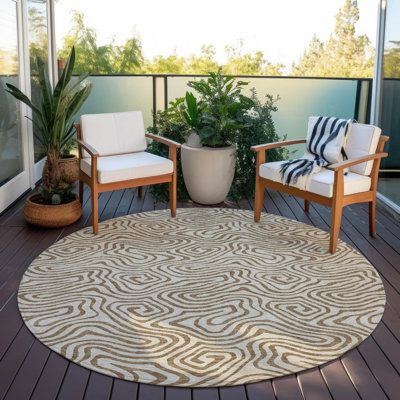 Tapis intérieur / extérieur beige Zena 