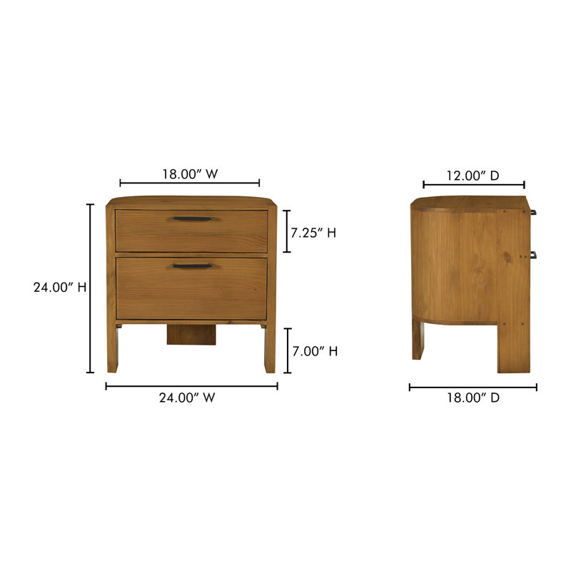 Lachlan Nightstand Brown
