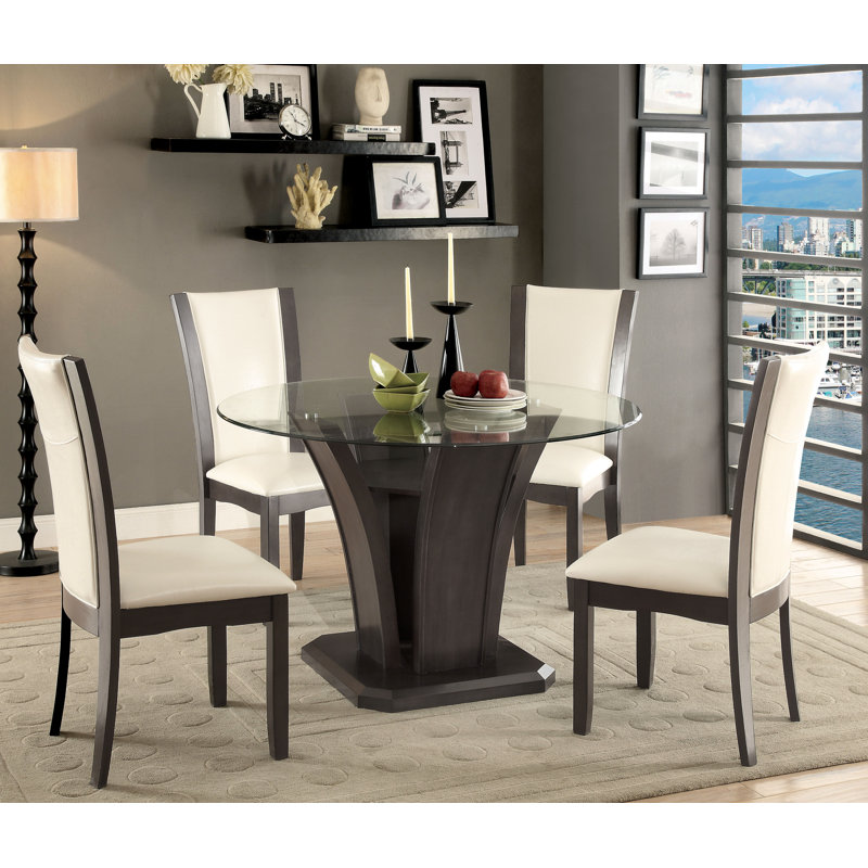 Bardia 5-Piece Dining Table Set, Ivory