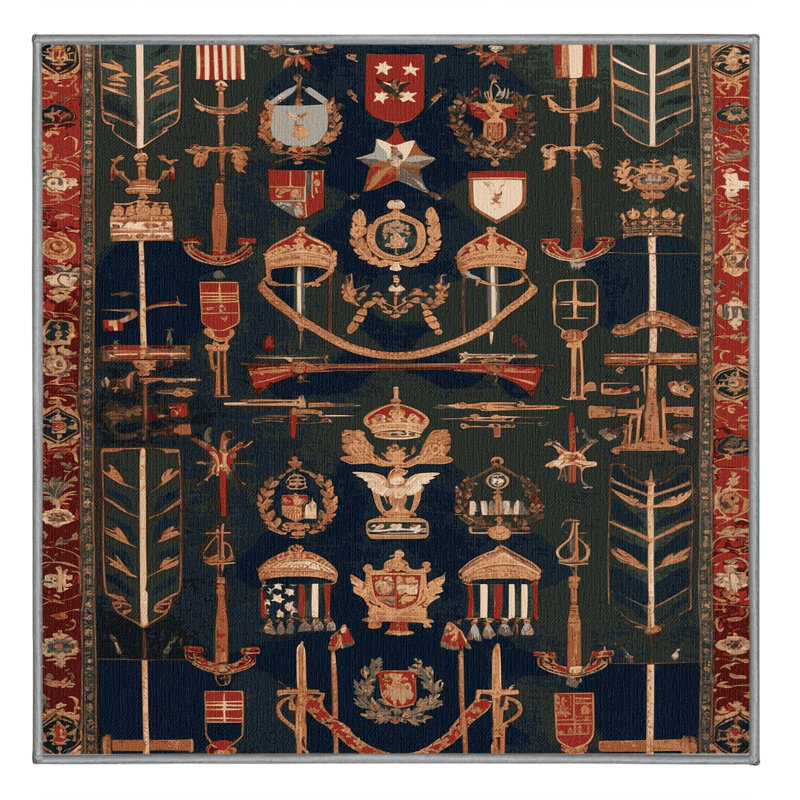 Tapis mauve lavable à la machine, Carré 8 pi