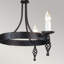 Vanslyke 3 - Light Waggon Wheel Chandelier