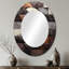 Miroir mural Bean Stone Collage I - Gris-184001006