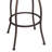 Swivel Upholstered Counter Stool with Metal Frame-899937882