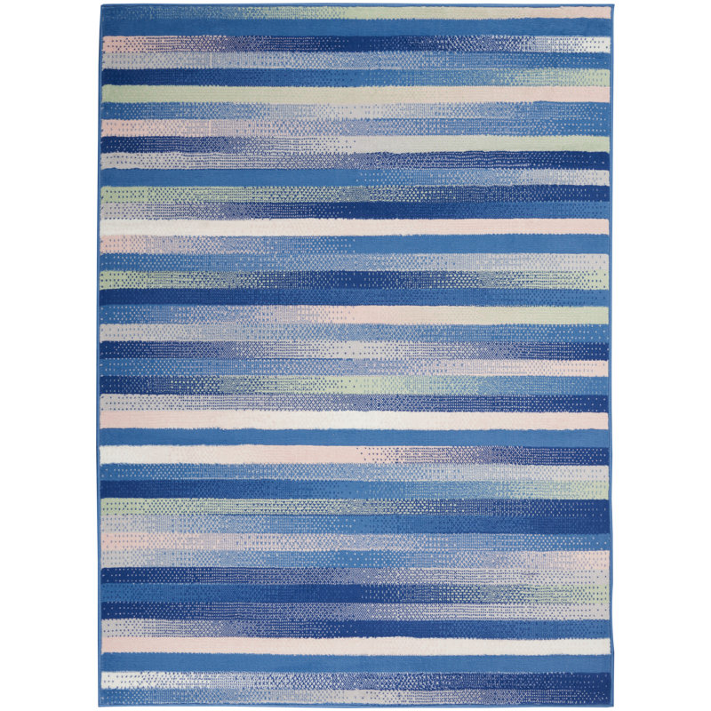 Kallum Performance Striped Indoor Rug, Runner 2' x 8'