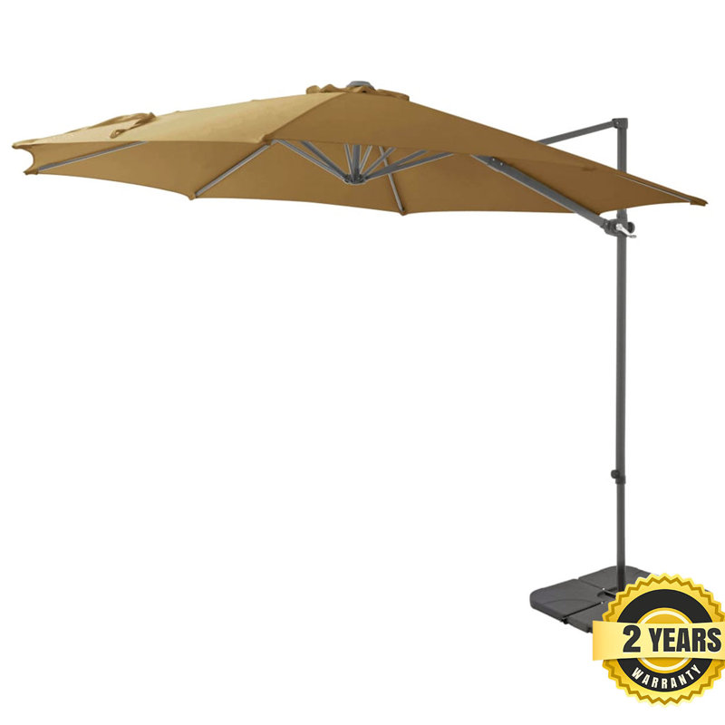 Jasiah 300cm Cantilever Parasol, Taupe