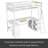 Jetmir Kids Loft Bed with Drawers-2018550734-2018550735