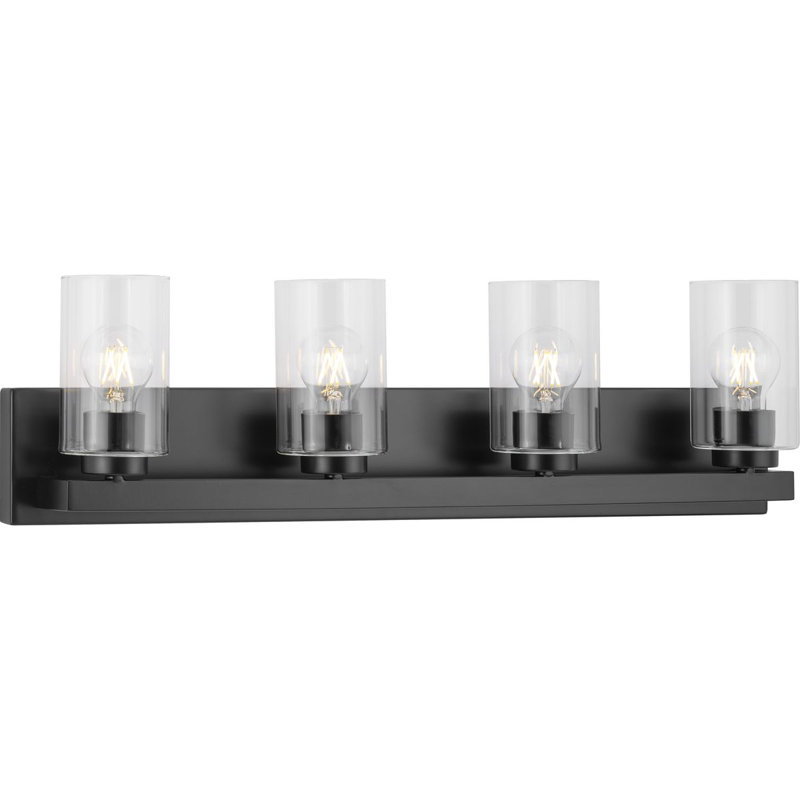 4 - Light Dimmable Vanity Light, Black