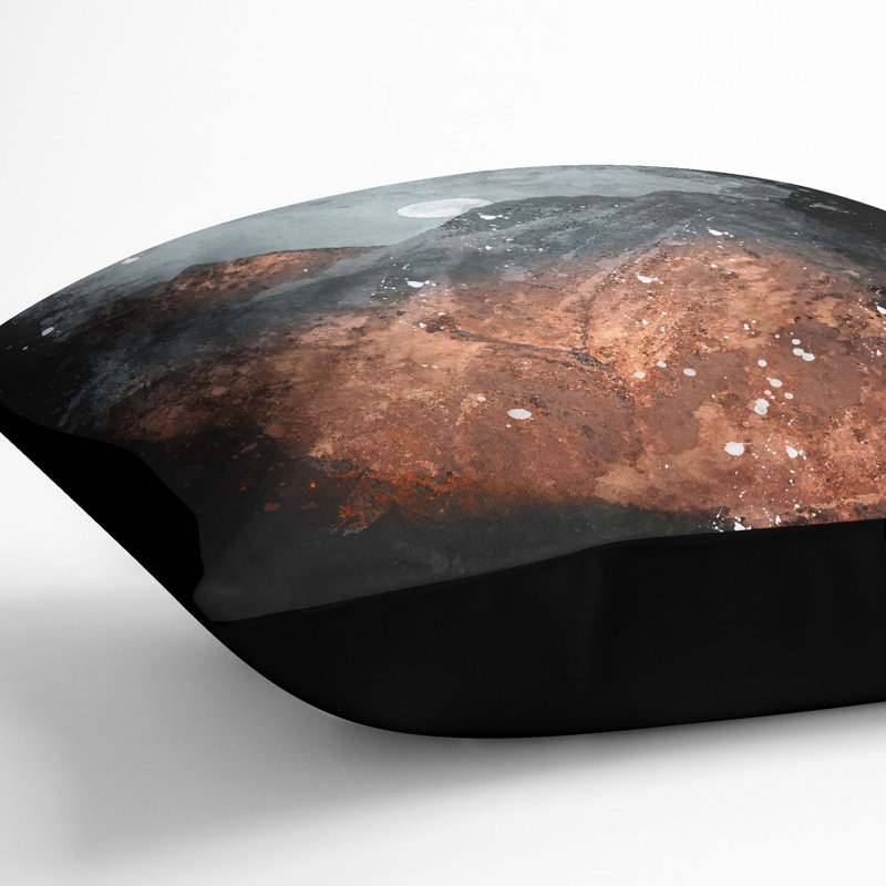 Square Cushion, 55cm H x 55cm W x 20cm D, Black