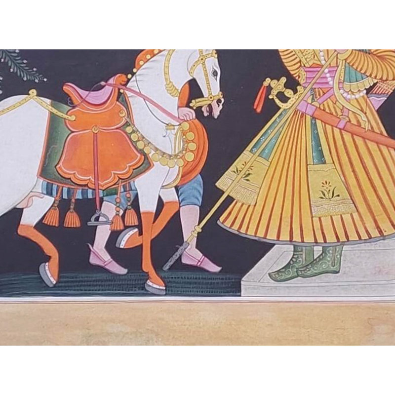 Ragaputra Saindhava, peinture de l'école Basohli | Couleur naturelle sur feuille faite à la main | Par Mukesh Vijay