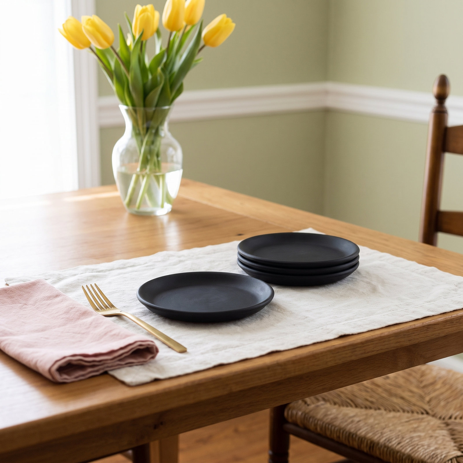Borgen 6" Bread and Butter Plate, Basalt