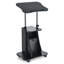 Chariot de bureau mobile réglable avec bureau inclinable et armoire