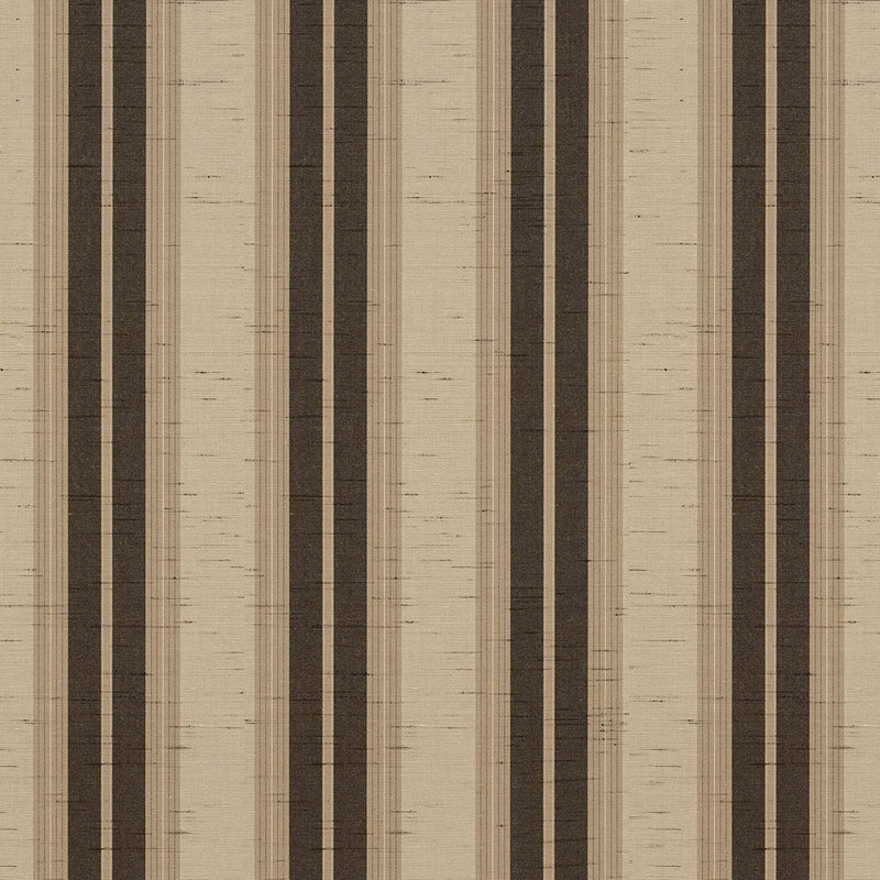 Sunbrella 46" Stripes Fabric, Chocolate