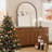 Modern Arch Wall Mirror with 1.2" Aluminum Frame, Decorative Mirror for Entryway, Living Room-782197865-782197870