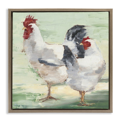 «Farmhouse Chickens Hens», peinture