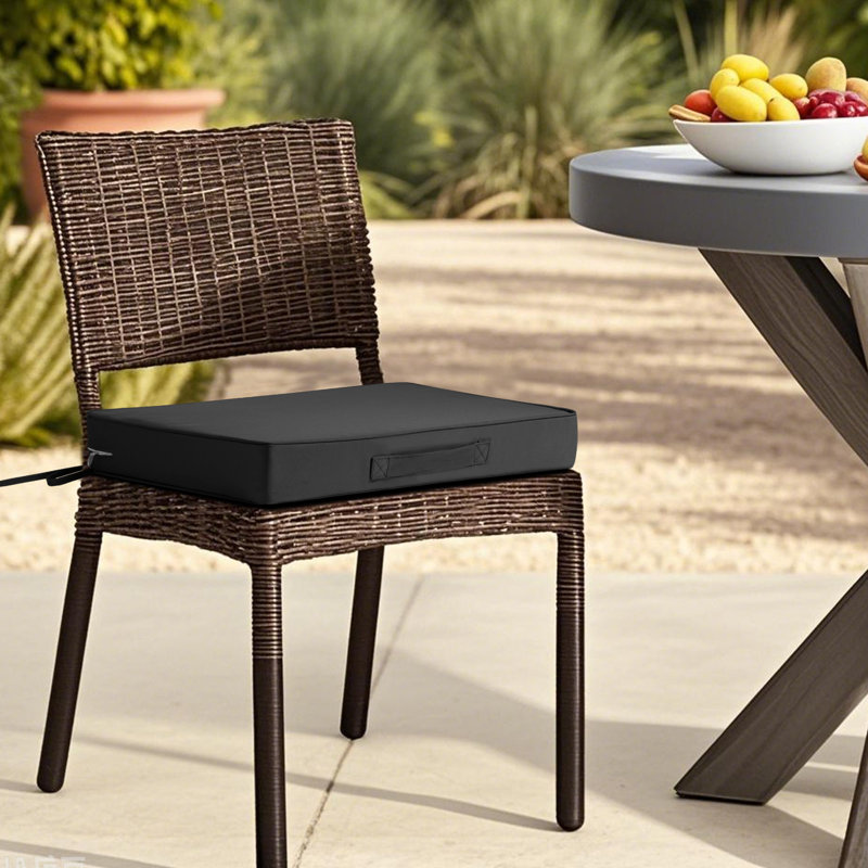 Outdoor lounge chair cushion, size 72 inches × 21 inches, with headrest and side pockets, waterproof and sun-resistant (1 piece)