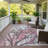Machine Washable Indoor/Outdoor Chantille ACN2336 Botanical Rug-519221228