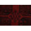 Tapis de style oriental afghan à pieds éléphants rouges 10 x 13
