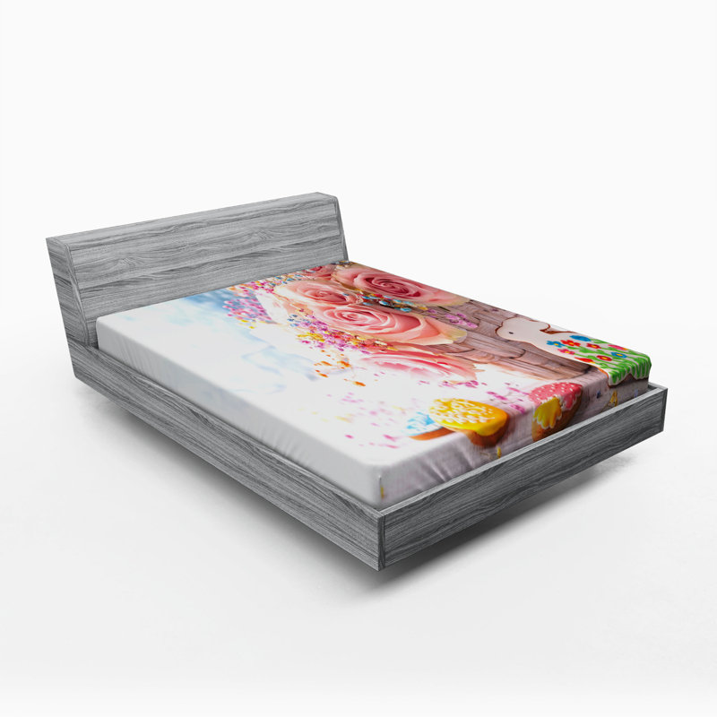 Microfiber Patterned Fitted Sheet, Full Fitted Sheet