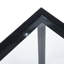 Glass Top Metal Base Writing Desk