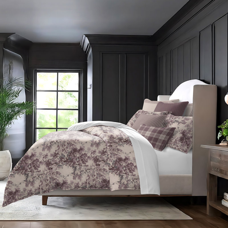 Dolce  Wisteria Cotton Comforter Set  8 Piece, Super Queen Comforter + 7 Additional Pieces