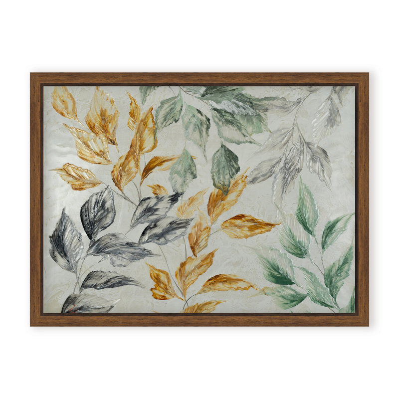 Nature Inspired "Muted Radiance" Canvas Wall Art By , 16" H x 24" W, Beige, Framed Print