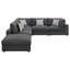 Canapé modulaire rembourré avec coussins réversibles 6 pièces Rhette-186793559-186793552