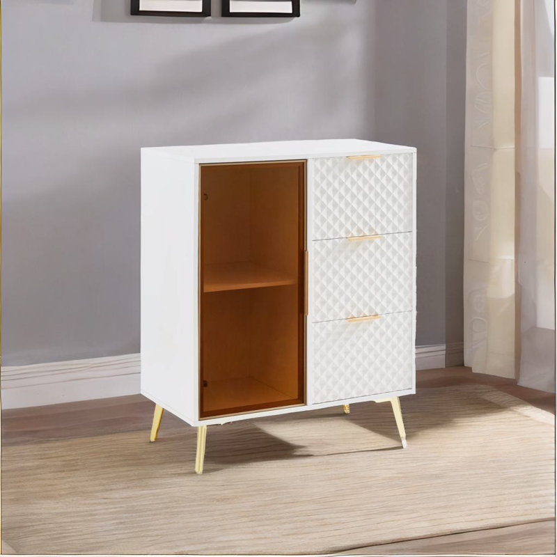 Commode de style moderne, Blanc