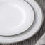 Assiettes à salade en colonnade argentée Noritake, 8 1/4 po