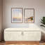 Banc moderne avec repose-pieds rembourré avec compartiment de rangement dissimulé, plateau rabattable et base en bois naturel-1635452060-1635452062